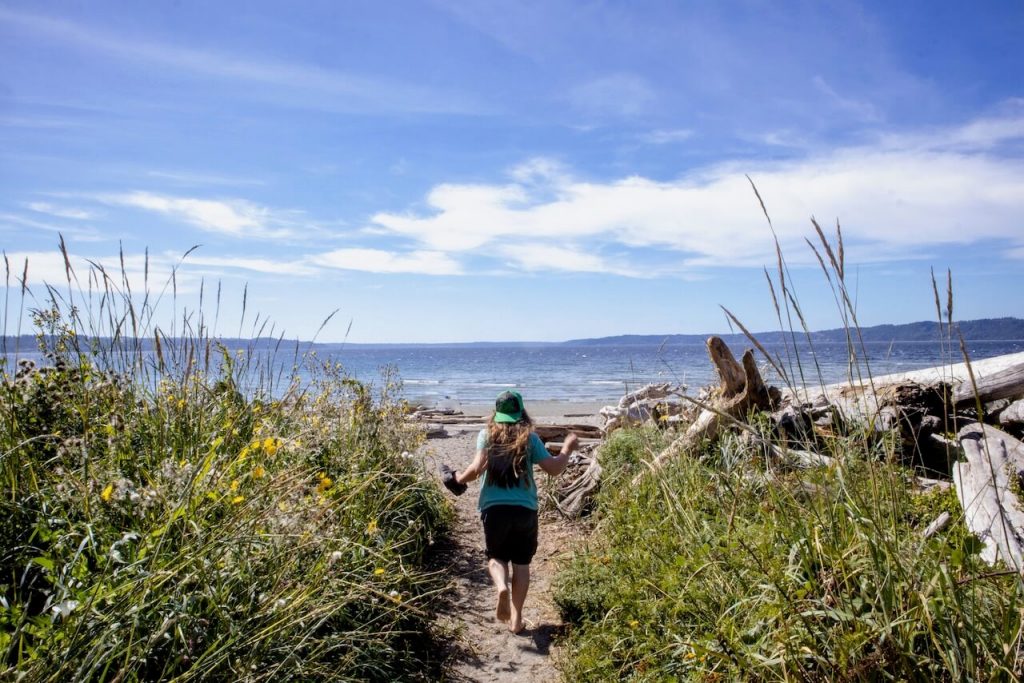 Off the beaten path in Seattle Southside, at Saltwater State Park